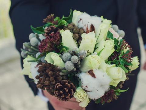 Wedding winter flowers in Cyprus