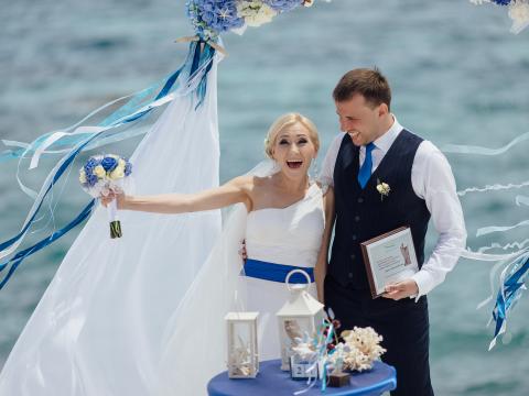 свадьба на Кипре, белые камни