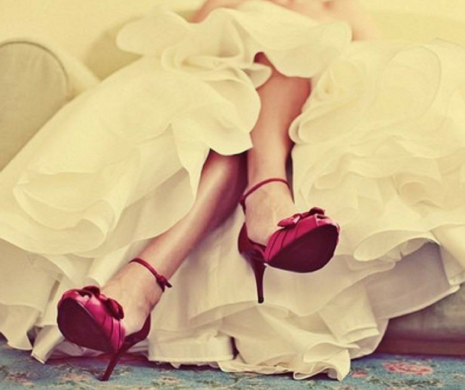 цветная свадебная обувь