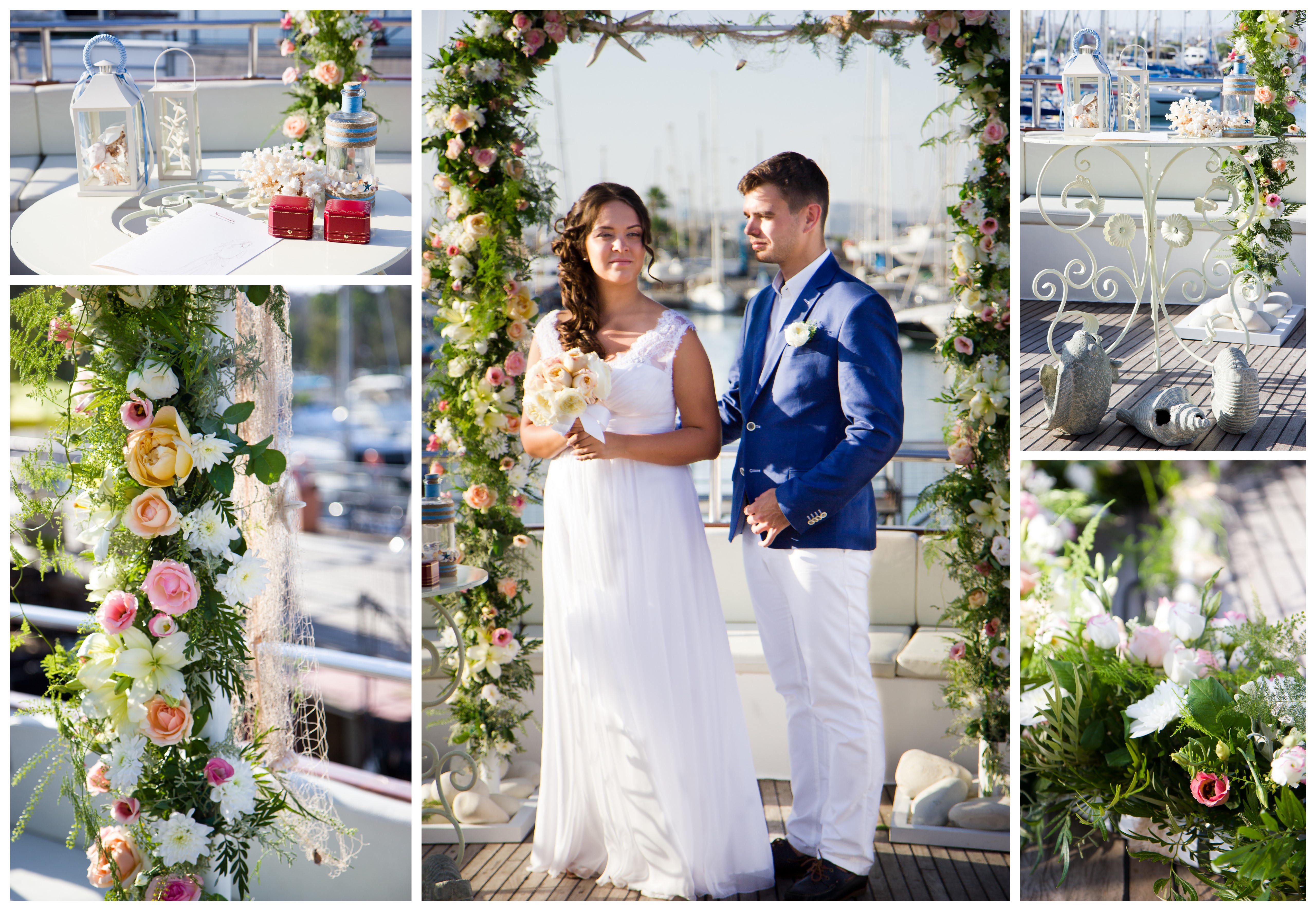 свадьба на Кипре, свадьба на яхте