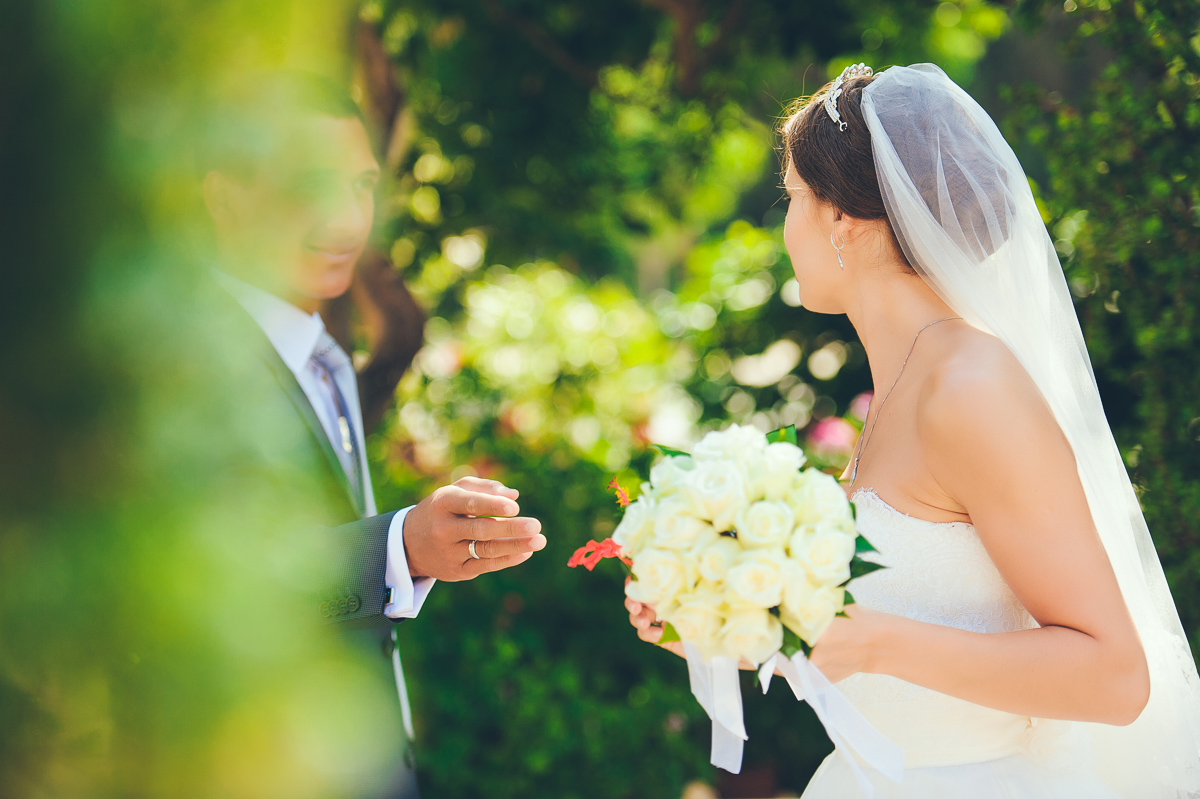 Свадебная прическа, свадьба на Кипре