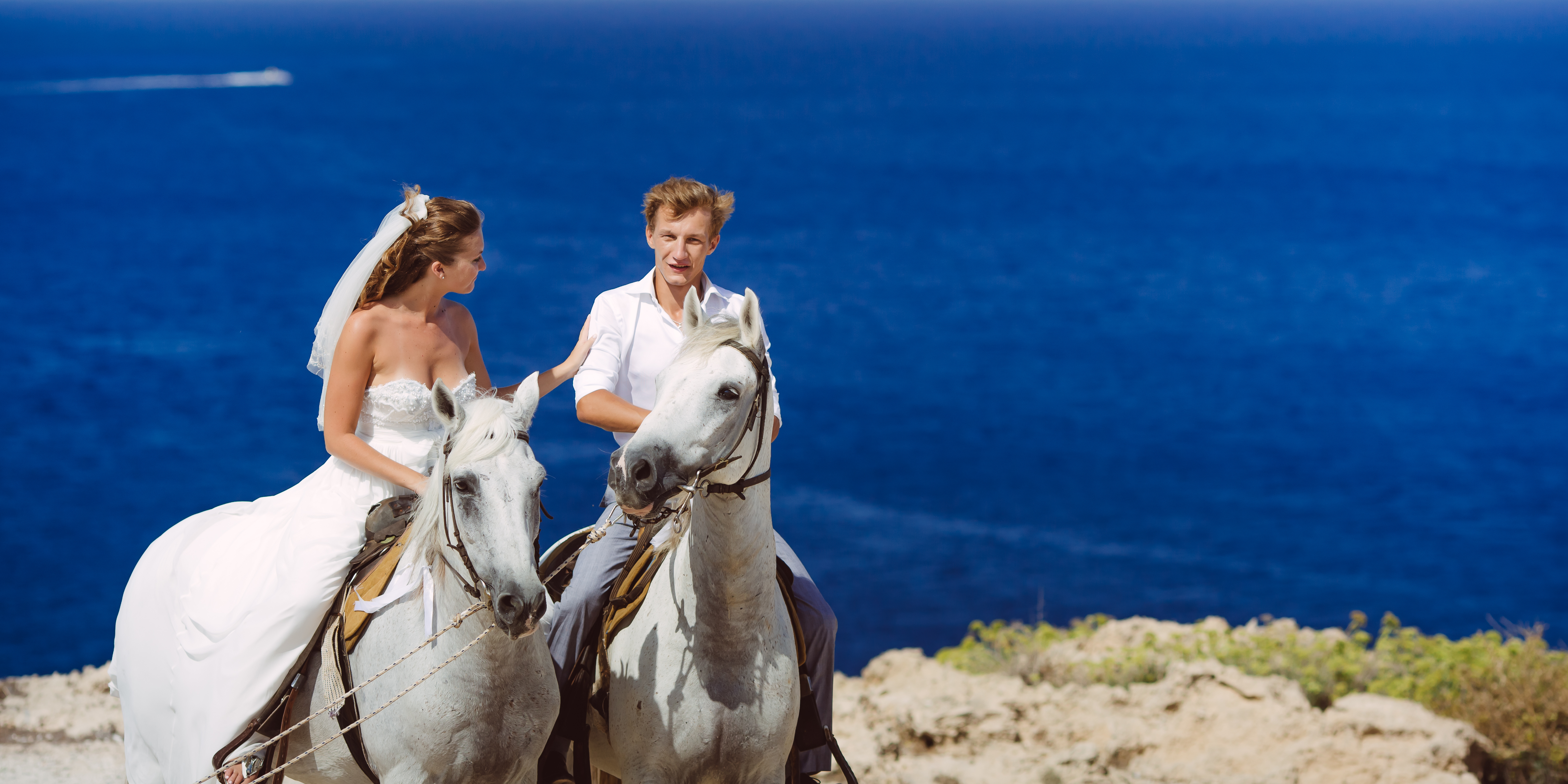 свадьба на Кипре, катание верхом