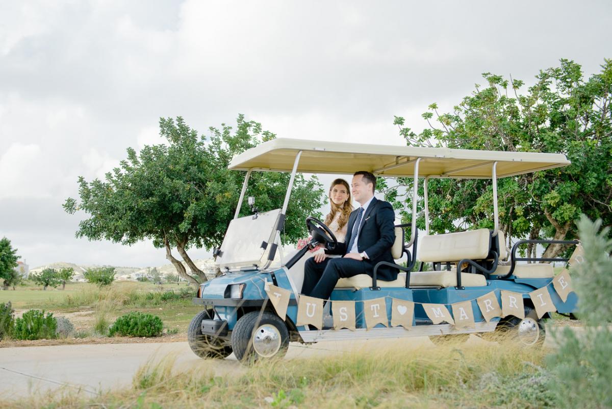 свадьба на Кипре, поле для гольфа